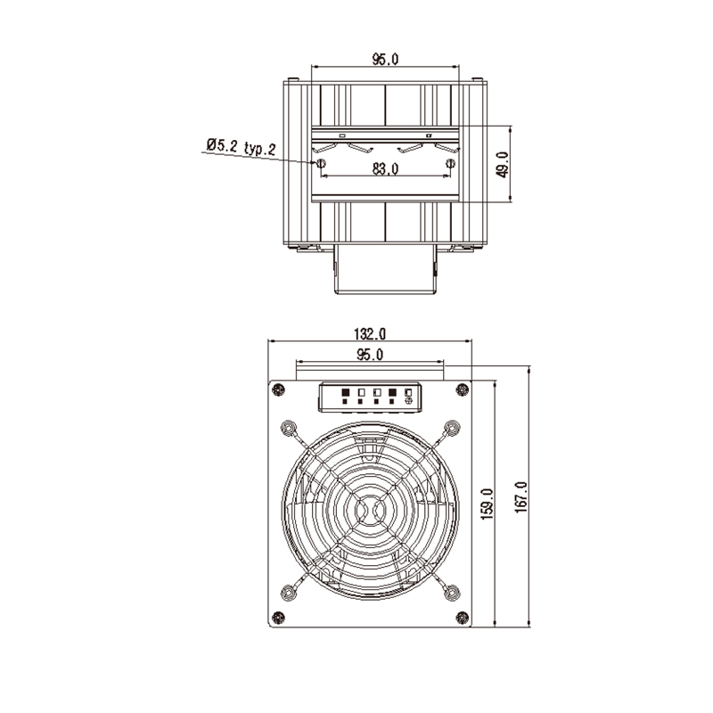 緊湊型風扇加熱器RH 800-1500系列